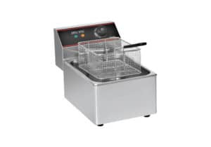Φριτέζα Επιτραπέζια Ανοξείδωτη 220V +50-200 2500W 6lt KROBE
