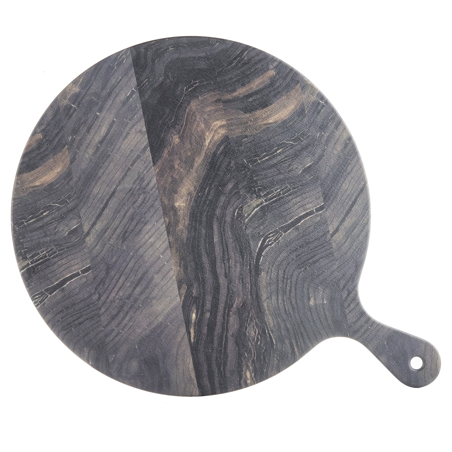 10016 MELAMINE BARNWOOD ROUND TRAY 32cm TABLECRAFT