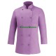 WOMANS JACKET LILAC 100% COTTON LONG SLEEVE EGO CHEF
