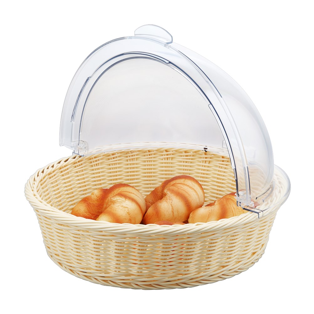 ROUND Rattan BASKET 42 cm With PC ROLL TOP