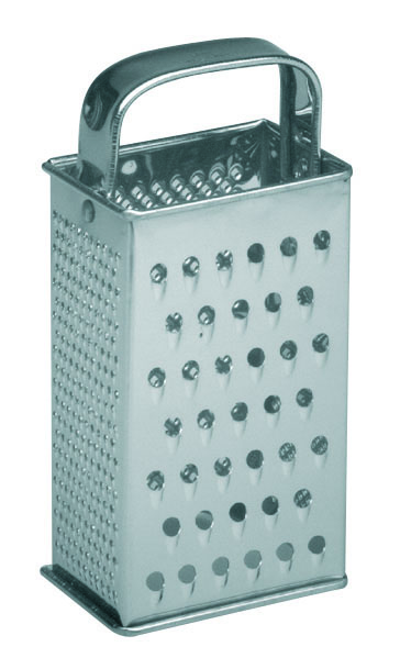 GRATER-CHEESE 4 SIDED 8x6 x 18εκ S/S 18/10 PIAZZA ITALY