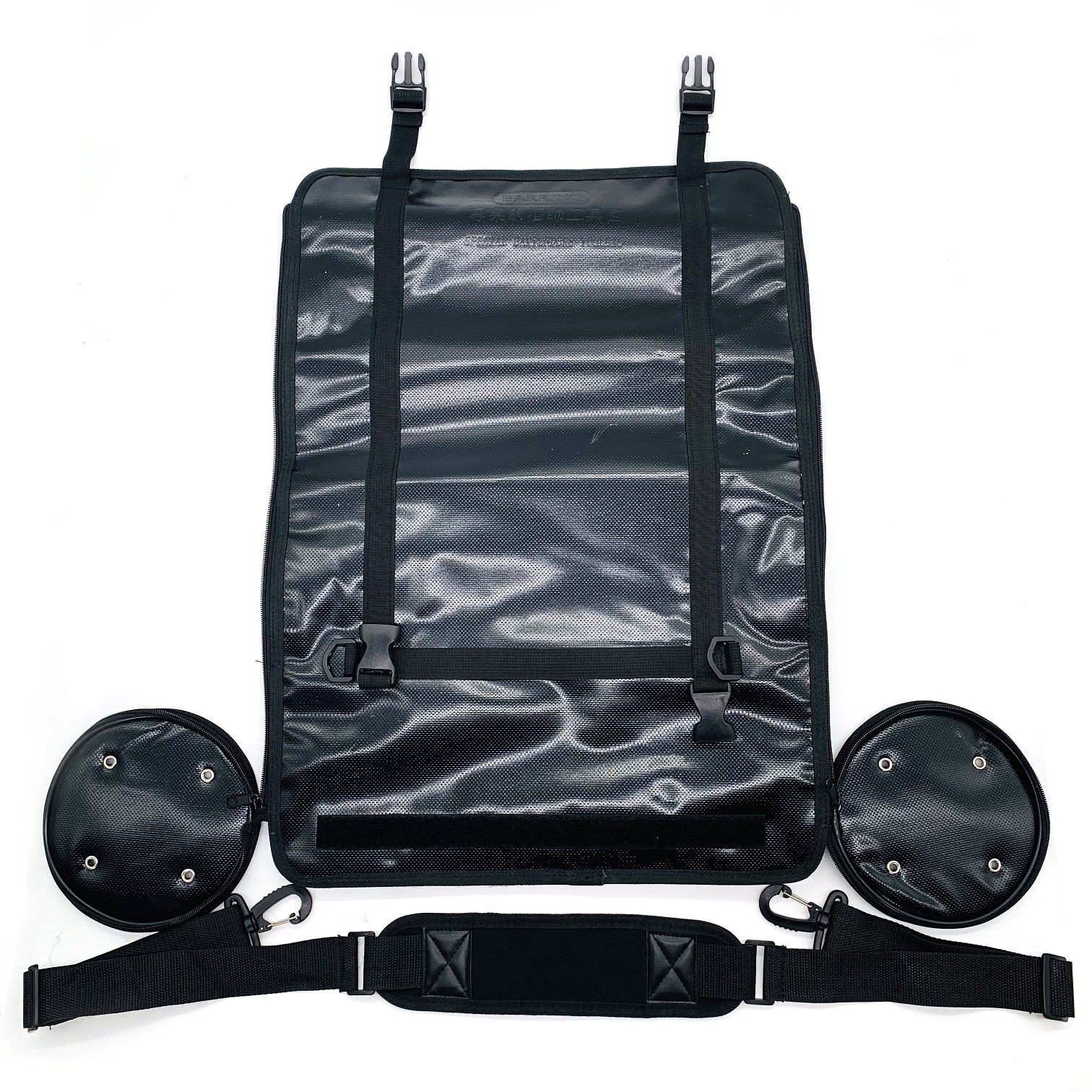 DELUXE BARTENDERS ROLLING BAG PVC/LEATHER 44X17CM