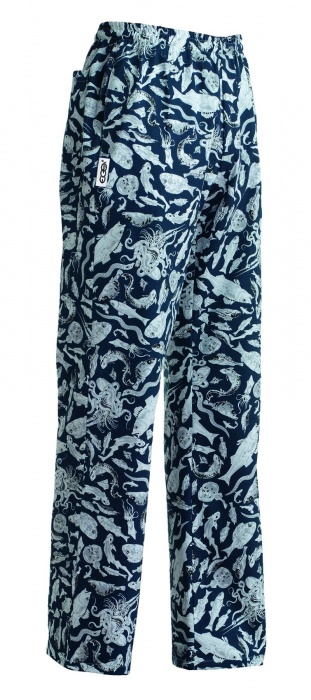 CHEF TROUSERS FISH PATTERN 100% COTTON EGO CHEF