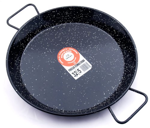 LA IDEAL ENAMELLED CARBON PAELLA PAN Φ50 ILSA ITALY