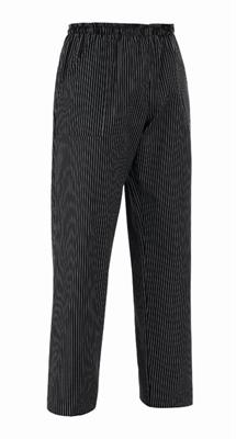 CHEF TROUSERS GESSATO BLACK STRIPES 65%POL 35%COTTON EGO CHEF