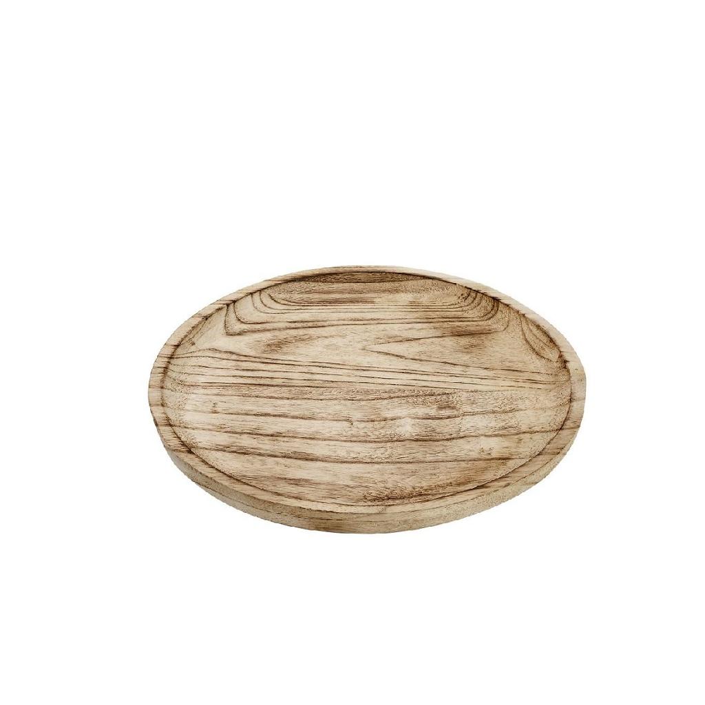 WOODEN SERVING PLATTER ROUND 20X2.5CM