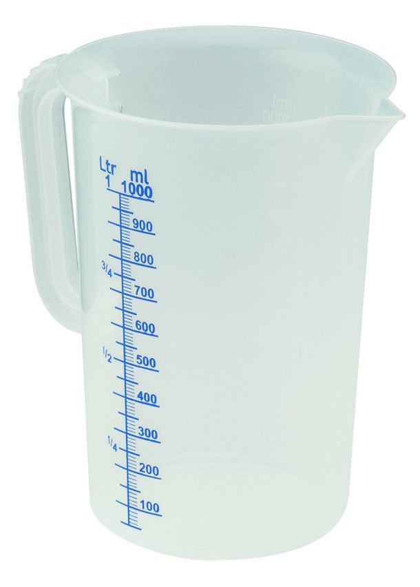 Measuring Cup 1lt 12x16cm POLYPROPYLENE PIAZZA Italy