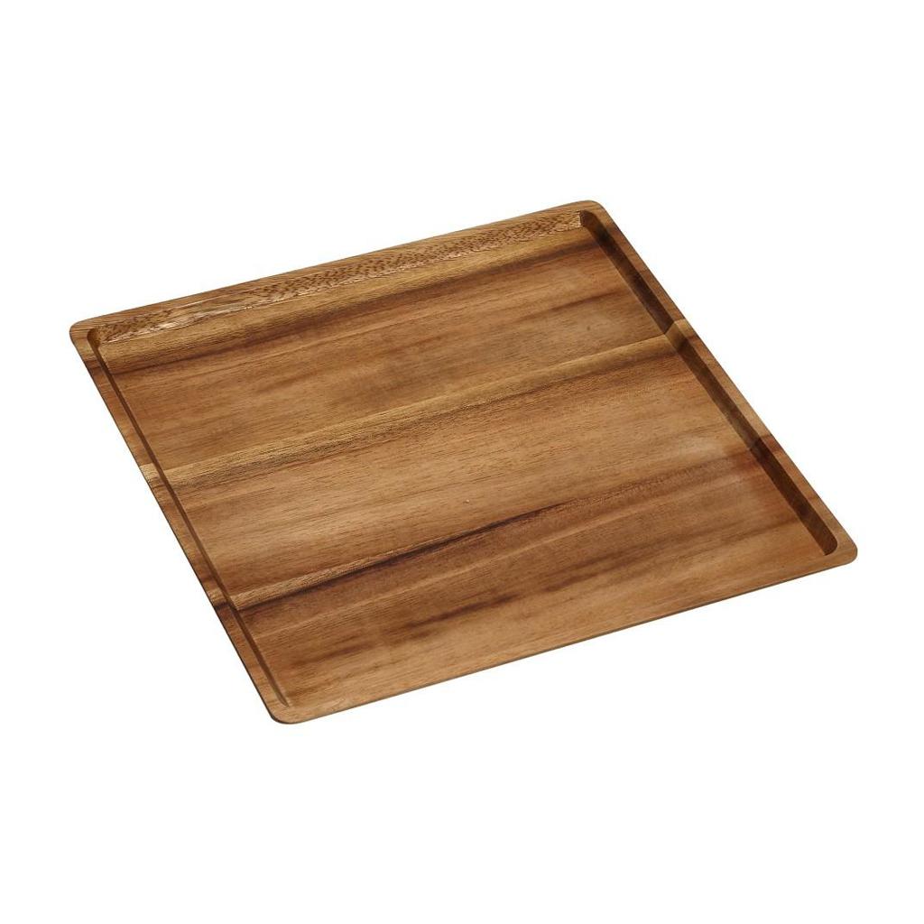 SQUARE ACCACIA TRAY 30Χ30Χ1.5CM