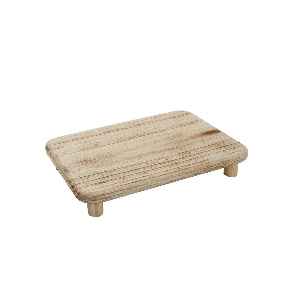 WOODEN SERVING PLATTER RECTANGULAR 30X20X5.5ΕΚ