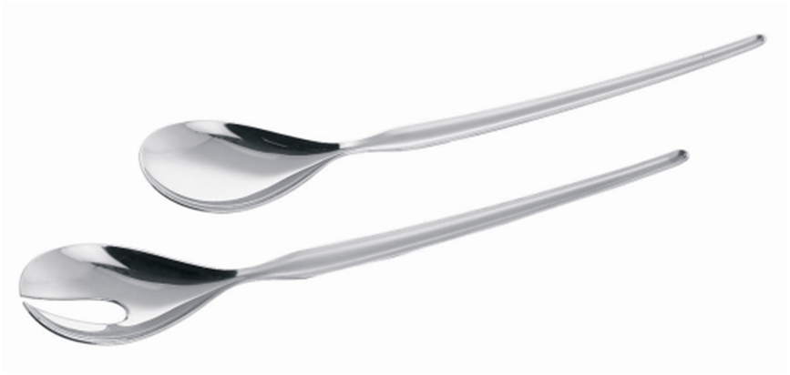 SALAD SERVERS 27,5CM - BLISTER INOX 18/10 PIAZZA ITALY