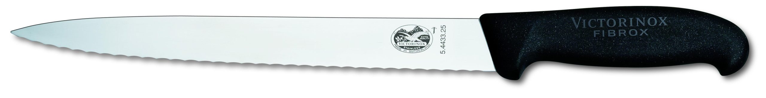 5.4433.25 HAM KNIFE SERRATED BLADE 25cm FIBROX VICTORINOX