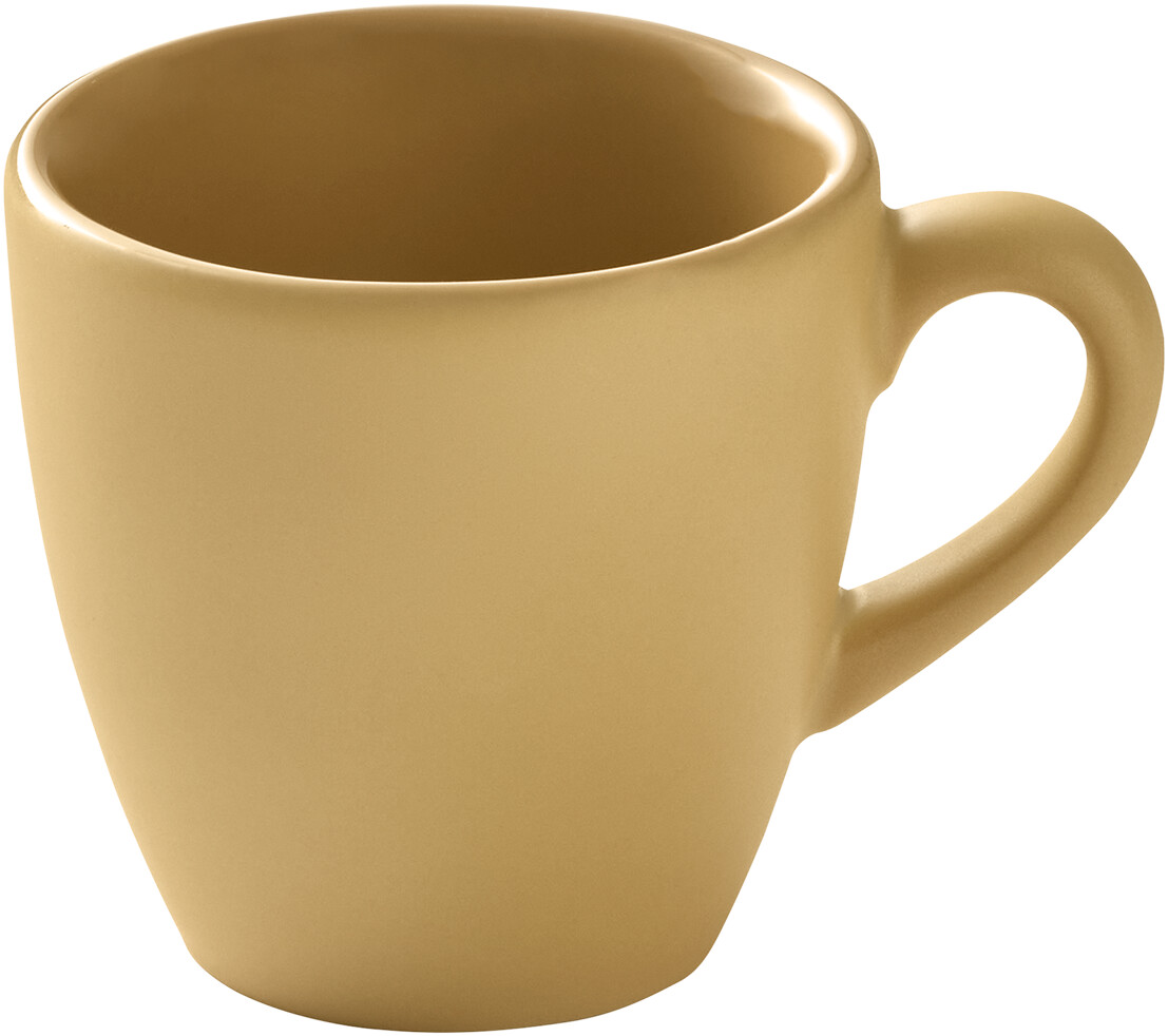 SANDSTONE DARK YELLOW ESPRESSO CUP 0,09L PORCELAINE Bauscher GERMANY