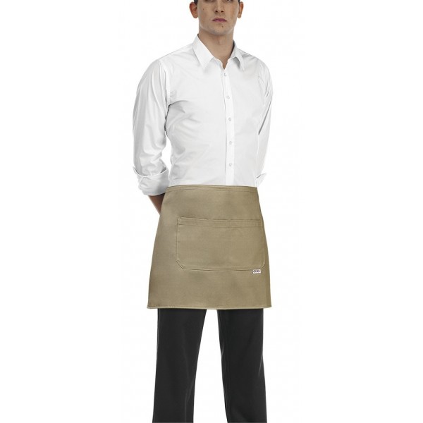 WAITERS APRON WITH POCKET CHAKI 40X70 EGO CHEF