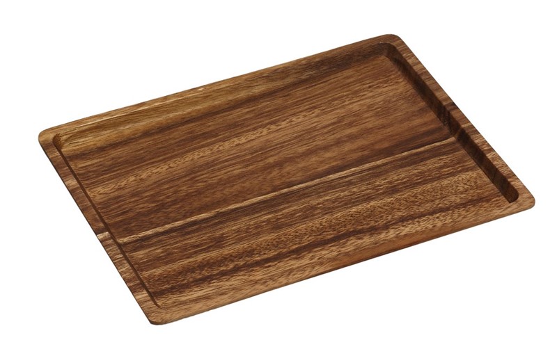 RECTANGULAR ACCACIA TRAY 33Χ43Χ1.8CM