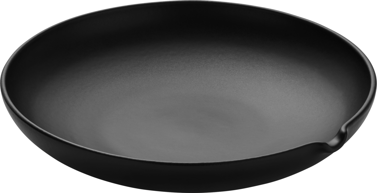 PLAYGROUND ORIGIN BOWL ROUND 22CM BLACK stoneware