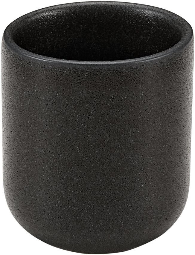 PLAYGROUND ELEMENTS ESPRESSO CUP WITHOUT HANDLE 0.1 l / 3.38 fl. oz. BLACK CERAMIC