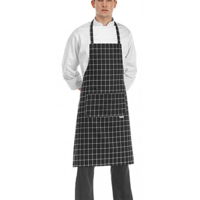 Short Bip Apron with pocket SQUARES 100% COTTON EGO CHEF