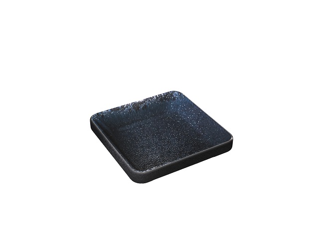 PLAYGROUND NARA BLACK Bowl Flat Square 9x9cm
