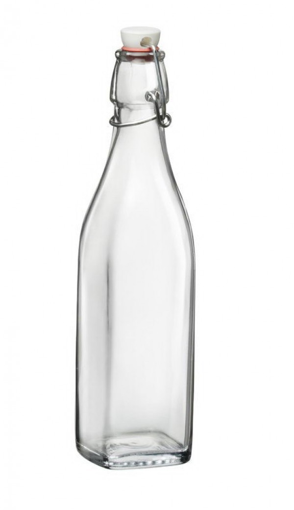 SWING BOTTLE WITH HERMETIC LID 1000ML 33 3/4 OZ LEAK PROOF & PBA FREE BORMIOLI ROCCO ®