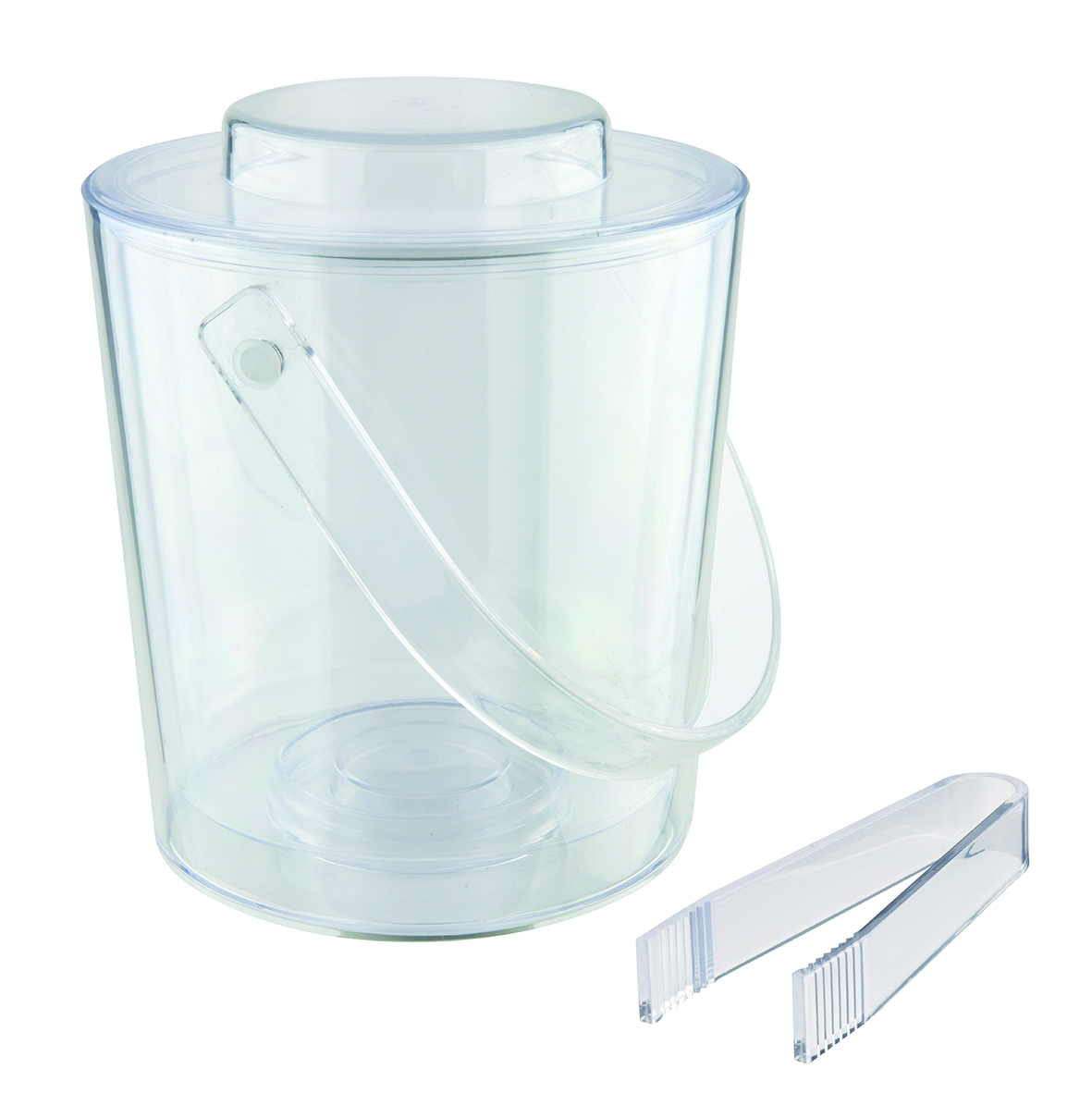 Ice bucket with ice tong - MS 18cmx 19cm
