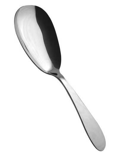 GRAND HOTEL RISE SPOON SERVING 26.5cm 18/10 SALVINELLI ITALY