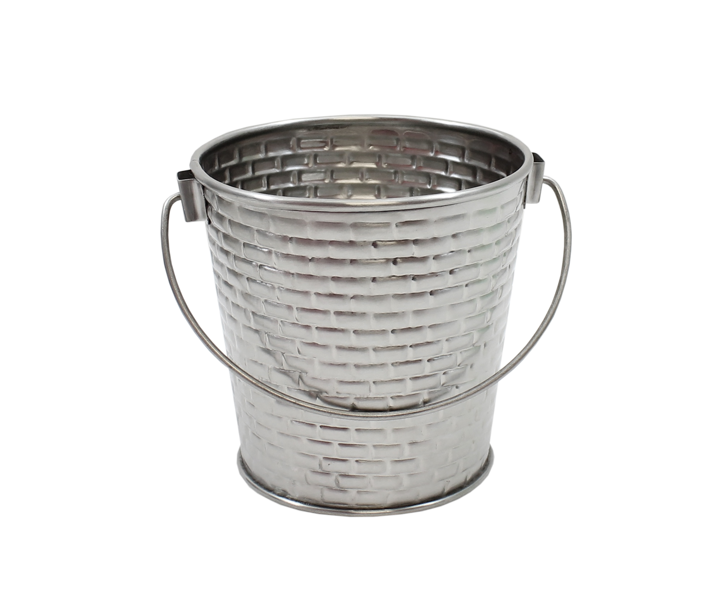 GTSS44 Brickhouse Collection™ Round Pail with Handle TABLECRAFT