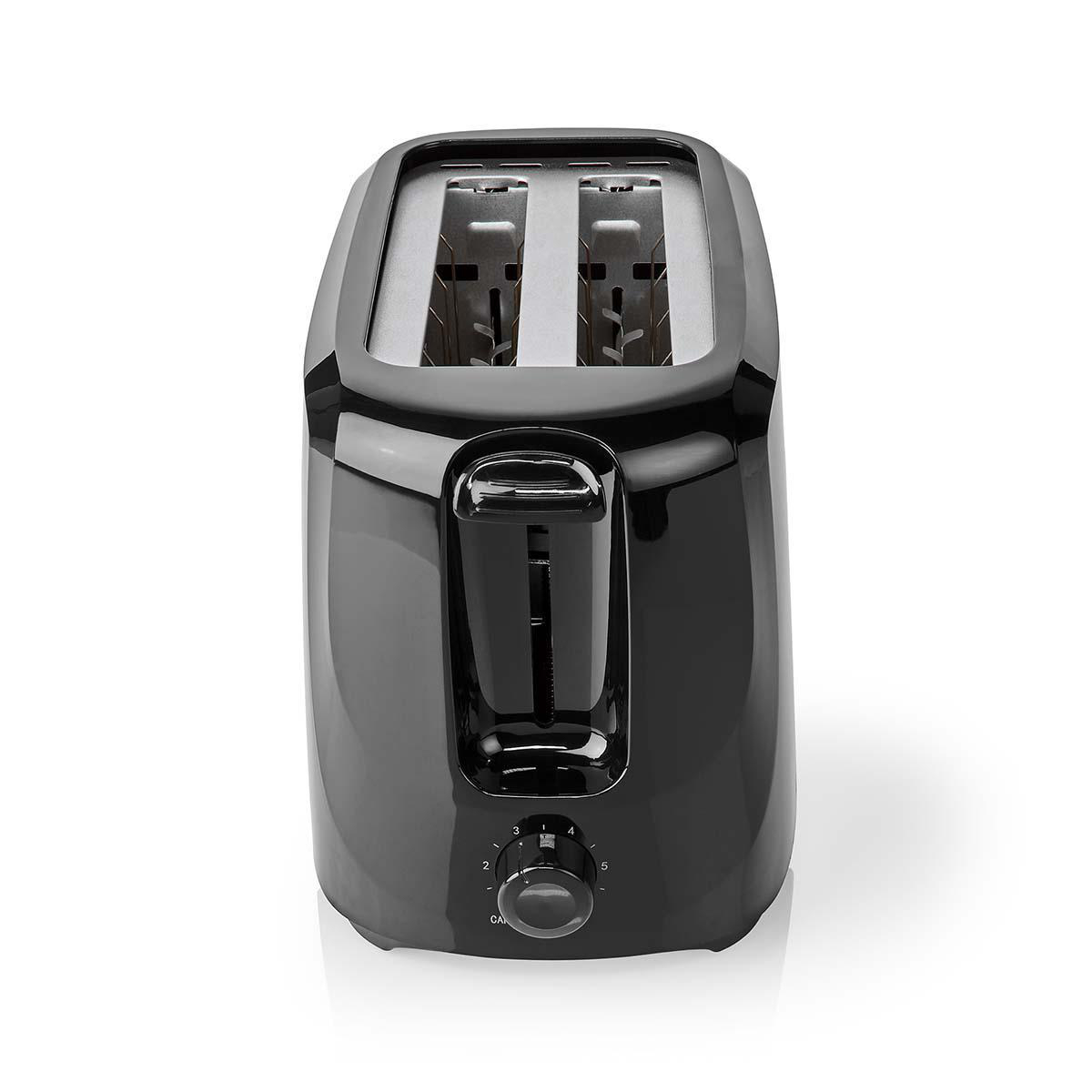 KABT150EB BLACK Toaster WITH TWO SLOTS AND SIX BROWNING LEVELS NEDIS