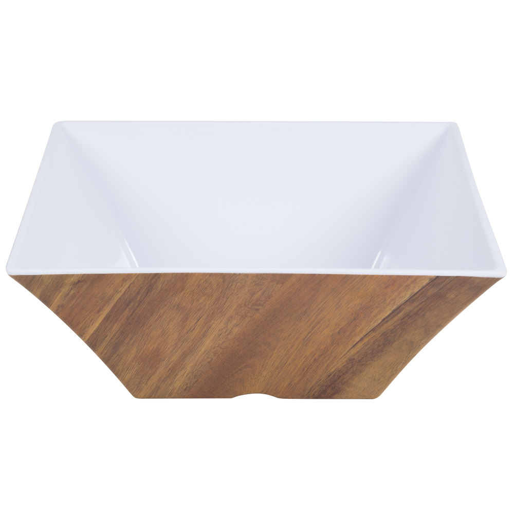MB125ACA Frostone Acacia Collection™, Square Bowl TABLECRAFT