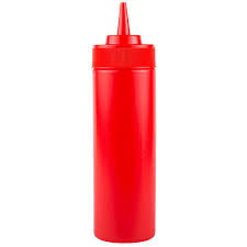 GQ-B102 PLASTIC SQUEEZE BOTTLE 16oz / 450ml RED