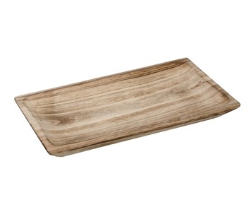 WOODEN SERVING PLATTER RECTANGULAR 38.5Χ21.5Χ4ΕΚ