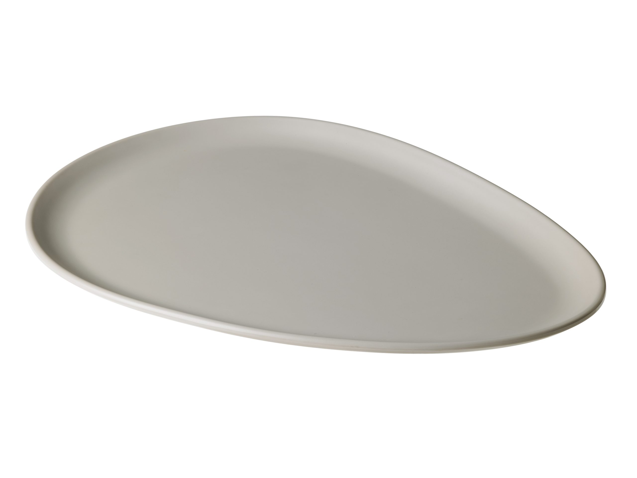 T8503 Melamine Light grey Oval Plate 35Χ24Χ1.6