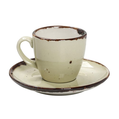 ESPRESSO & SAUCER CUP GREEN 90ML 12X6CM