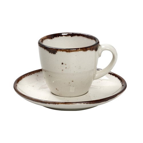 ESPRESSO & SAUCER CUP CREME 90ML 12X6CM