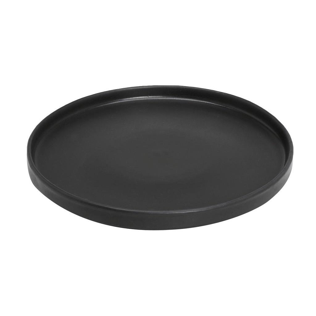 DINNER PLATE FLAT BLACK MATTE27X2.5ΕΚ