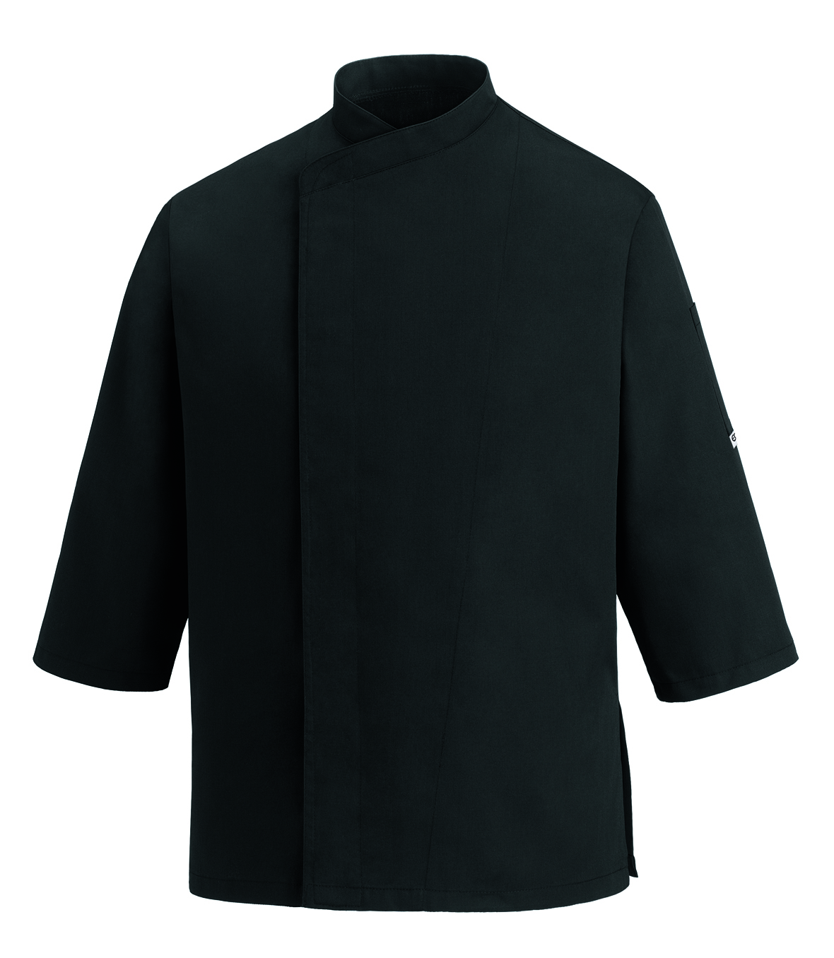 CHEF JACKET BLACK 3/4 SLEEVES 65%POL. 35% COTTON EGO CHEF