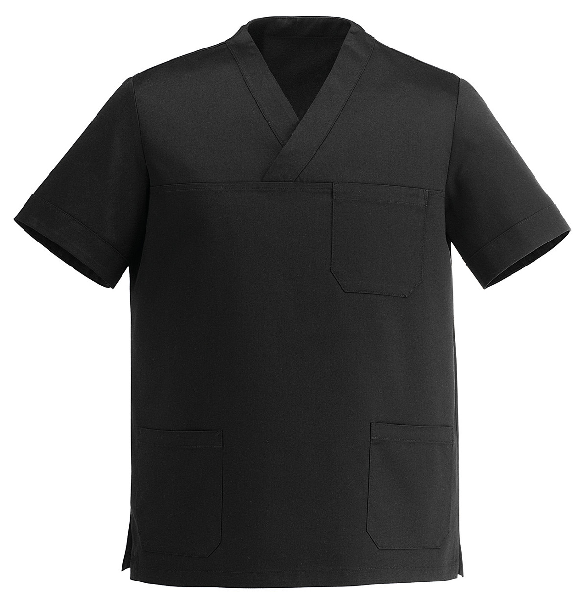 DOCTOR NURSE COAT LEONARDO DARK GREY 100% MICROFIBRE SHORT SLEEVE EGO CHEF