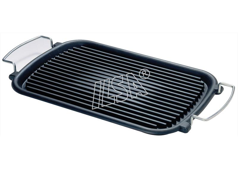 Rectangular grill pan ATOLLO 24X37cm Cast-iron ILSA Italy