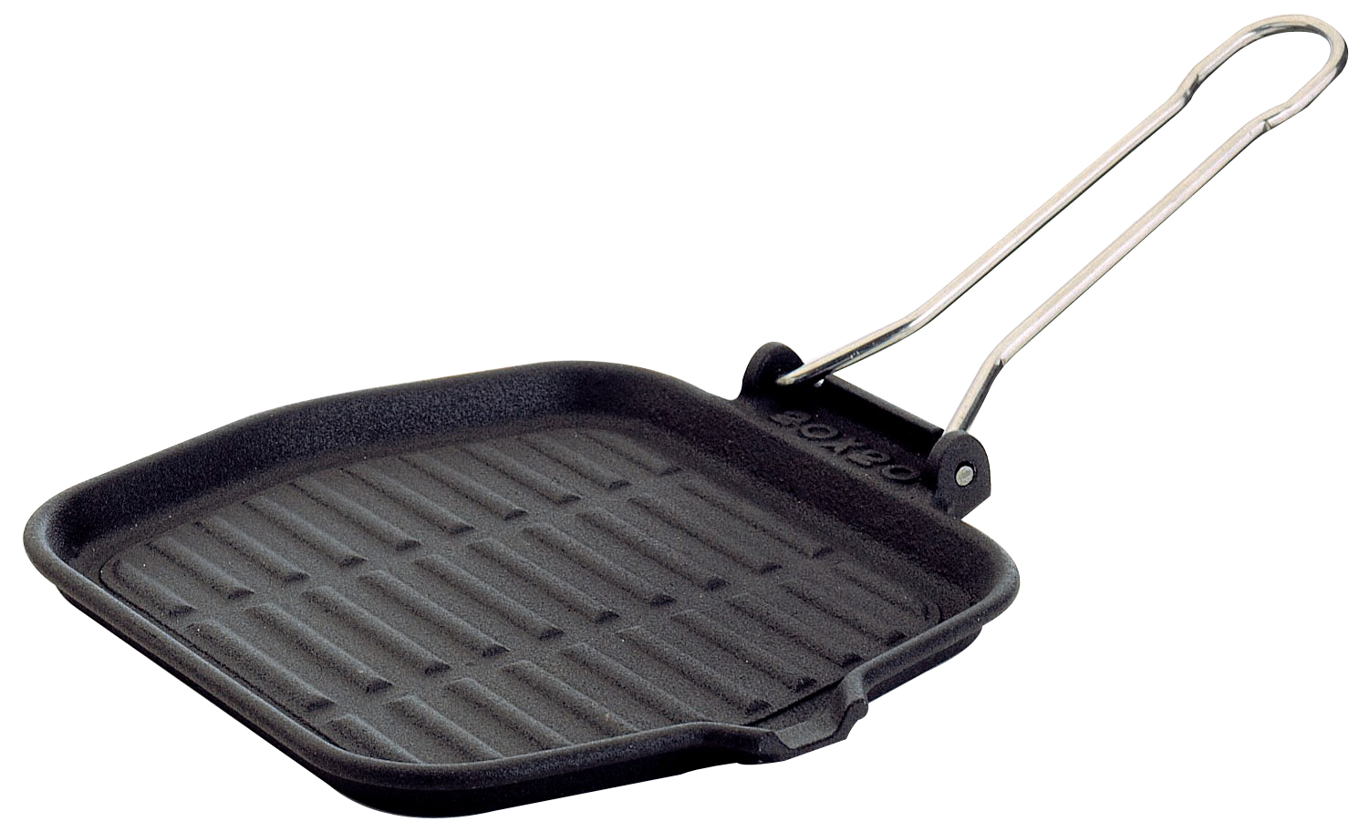 Square grill pan “Monodietella” - Enamelled cast-iron 20X20cm ILSA Italy
