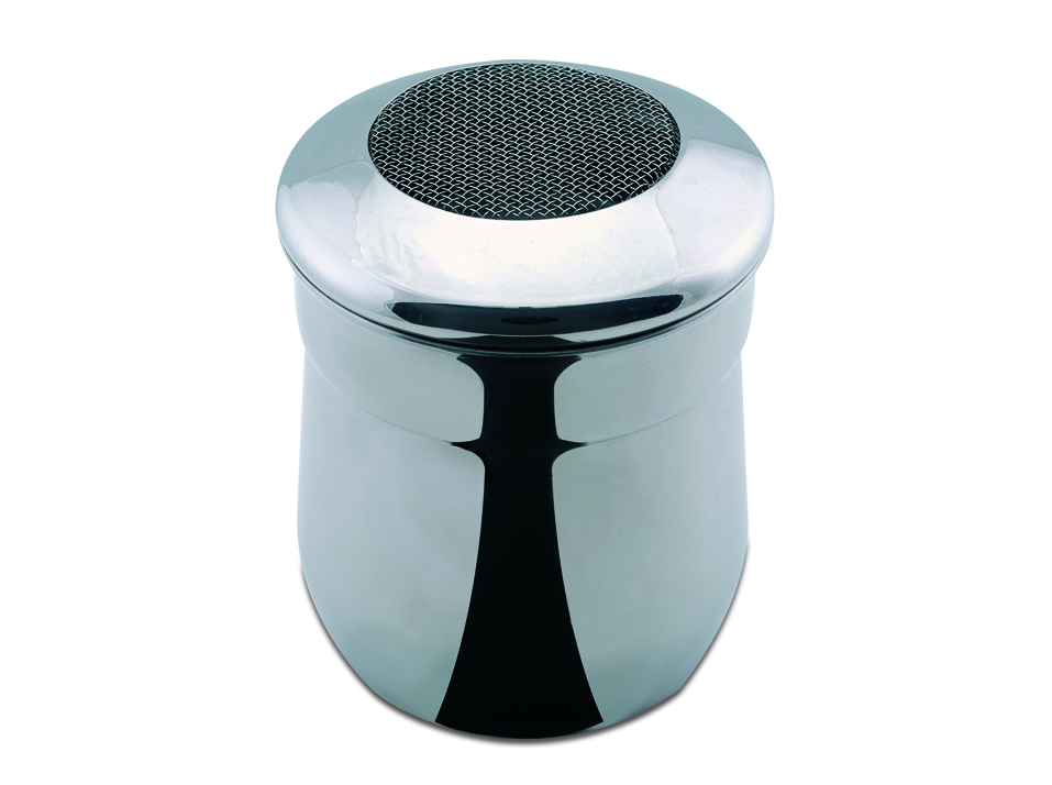 Cocoa shaker with mesh - Stainless steel 18/10 - Supplied in skinpack 100gr ILSA Italy