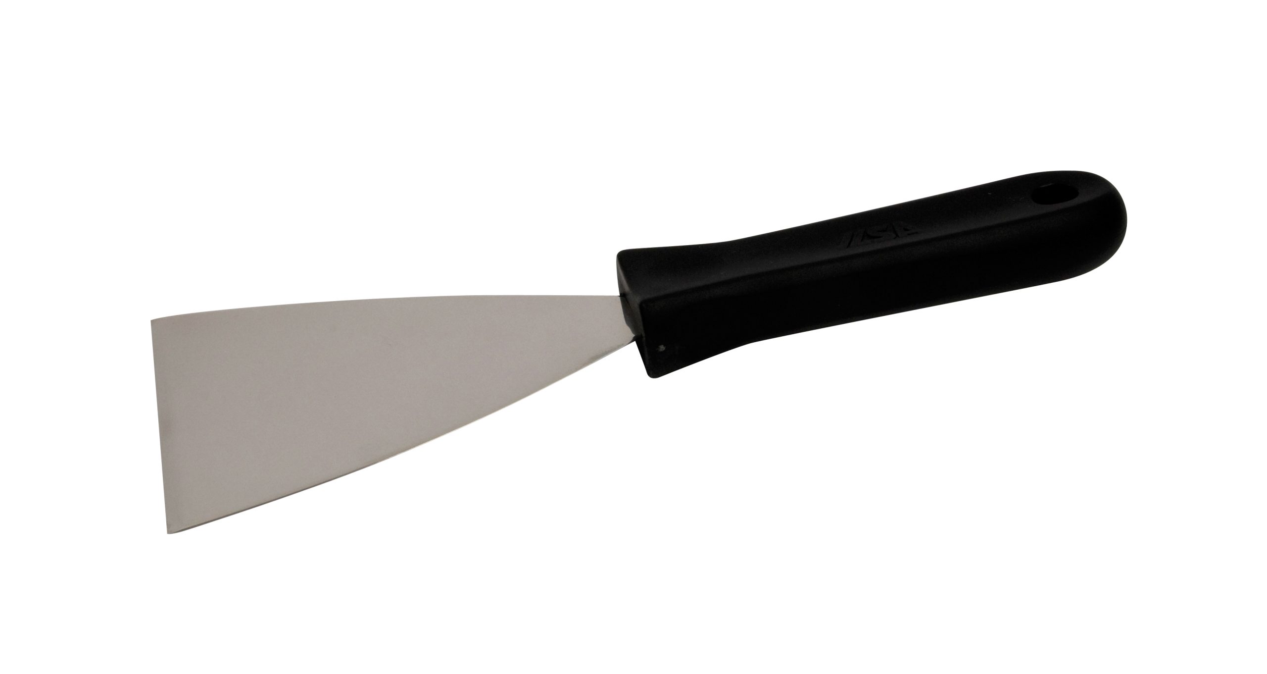 Triangular spatula - Stainless steel 12x10cm Ilsa Italy