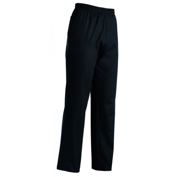 CHEF TROUSERS BLACK 65%POL 35% COTTON EGO CHEF
