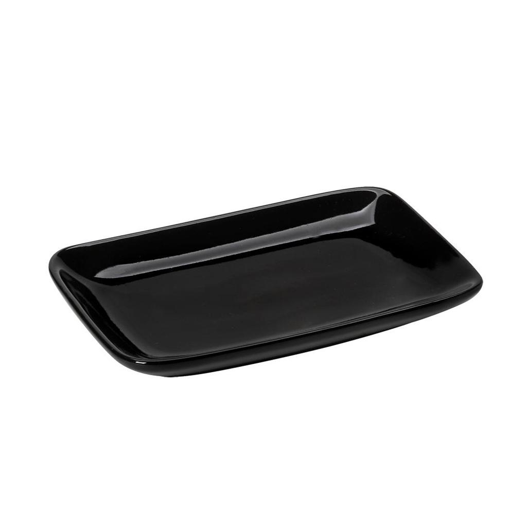 BLACK RECTANGULAR SMALL BOWL 14.5Χ9.3Χ1.8CM