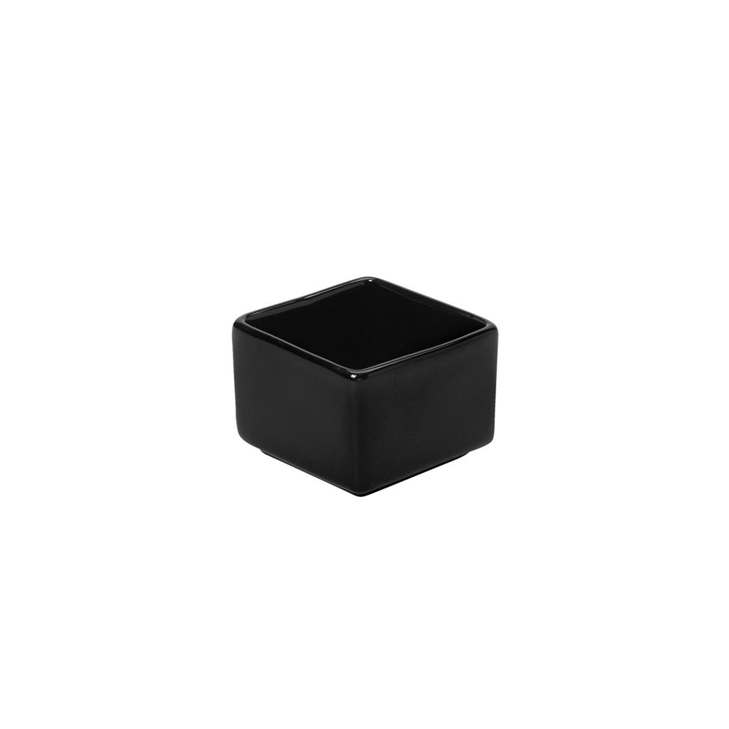 BLACK SMALL SQUARE BOWL 5X5X4CM