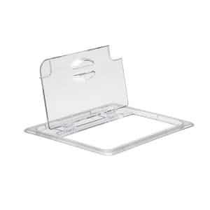 FLIP-UP ΣΠΑΣΤΟ ΚΑΠΑΚΙ ΓΙΑ G/N ΔΟΧΕΙΟ 1/2 32.5X26.5 POLYCARBONATE CLEAR