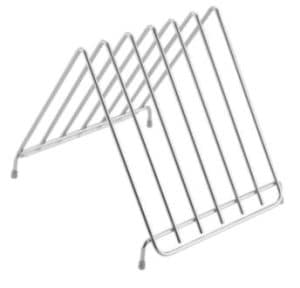 BOARD STAND RACK FOR 6 BOARDS CHROME 31X26X27CM
