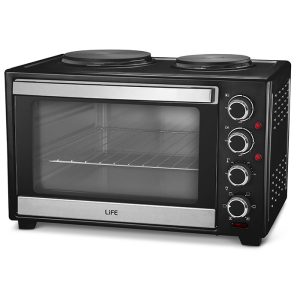 LIGE MINI OVEN WITH 2 HOBS 30LT WITH HOT AIR CIRCULATION ( 15,4cm και 18,7cm) 3200W