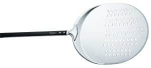 ROUND PERFORATED ALUMINIUM PIZZA PEEL 33CM. PIAZZA ITALY