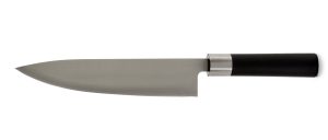 CHEFS KNIFE WITH BLACK HANDLE AND S/S BLADE 33.5CM KINVARA ®