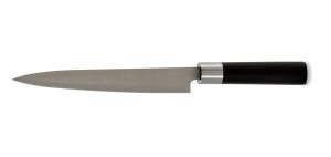 SLICING KNIFE WITH BLACK HANDLE AND S/S BLADE 23.5CM KINVARA ®