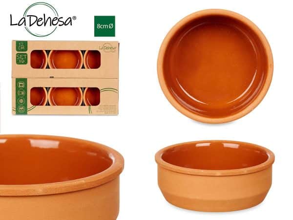 SET CLAY POTS TERRACOTTA 6PCS 11,5 x 11,5 x 4,5 cm LA DEHESA® - Image 3